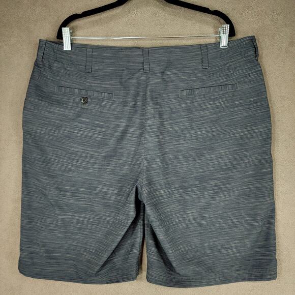 Ben Hogan Golf Short 40 Men Heathered Gray Performance Flat Front Stretch Pocket - Picture 2 of 7